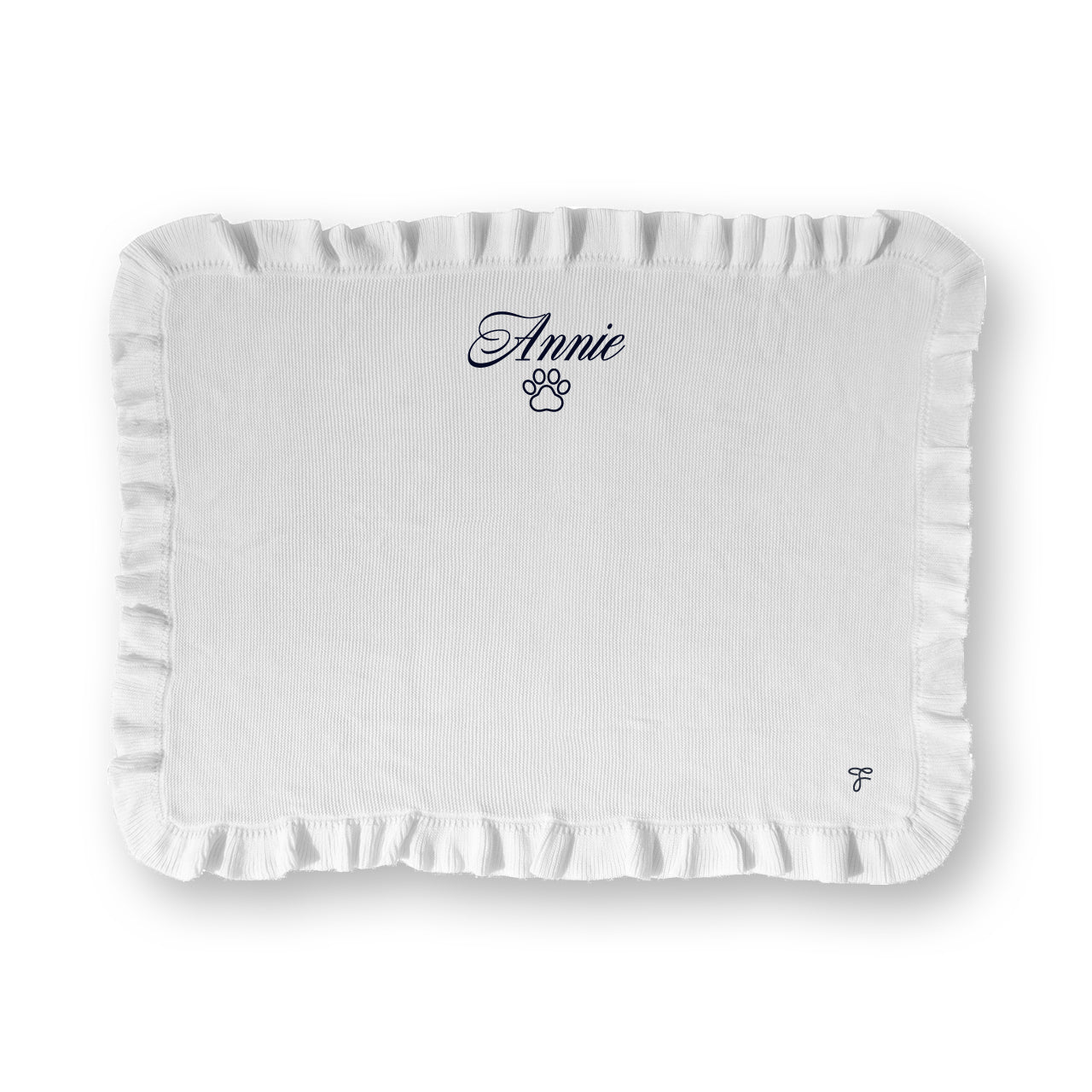 [FunFun]刺繍のフリルブランケット