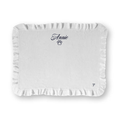 [FunFun]刺繍のフリルブランケット