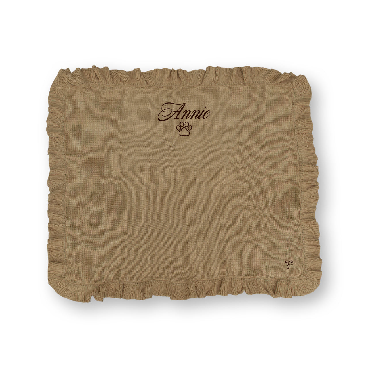 [FunFun]刺繍のフリルブランケット