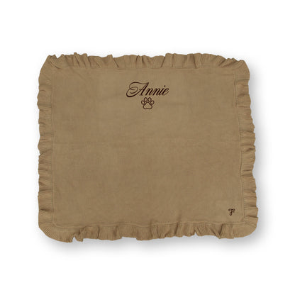 [FunFun]刺繍のフリルブランケット