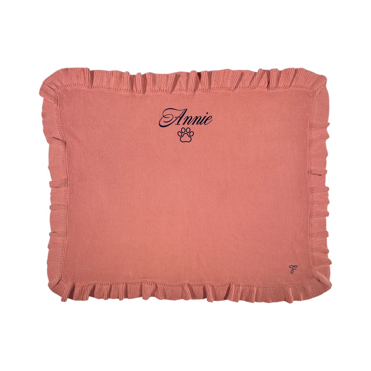 [FunFun]刺繍のフリルブランケット