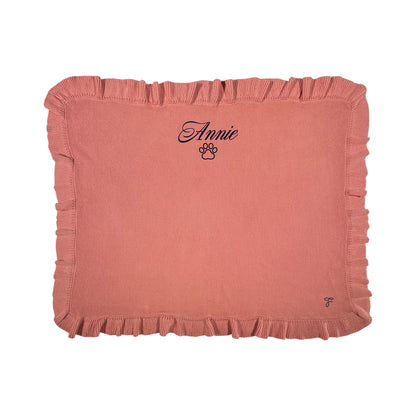 [FunFun]刺繍のフリルブランケット