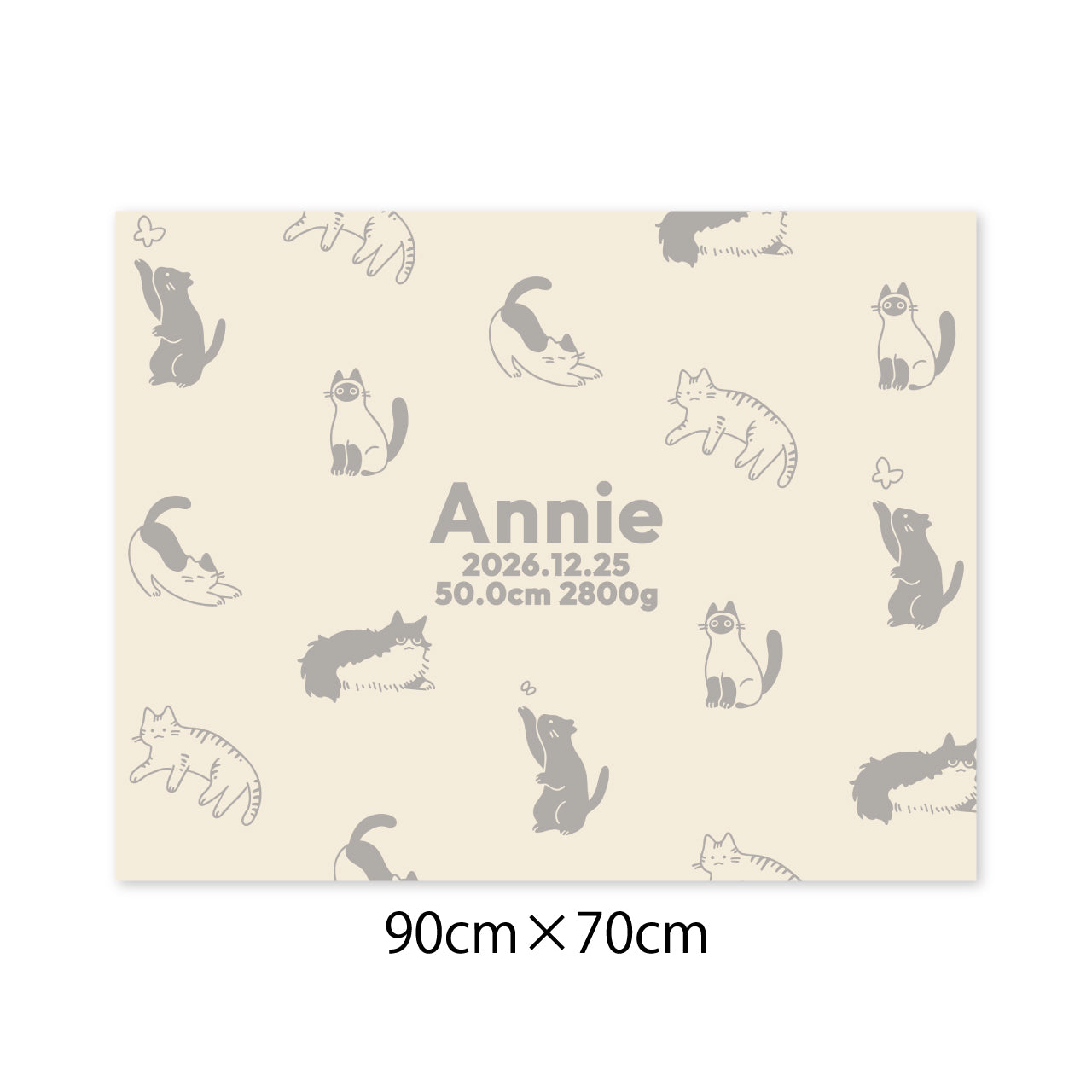 [ねこ]AnniversaryBlanket オーガニック